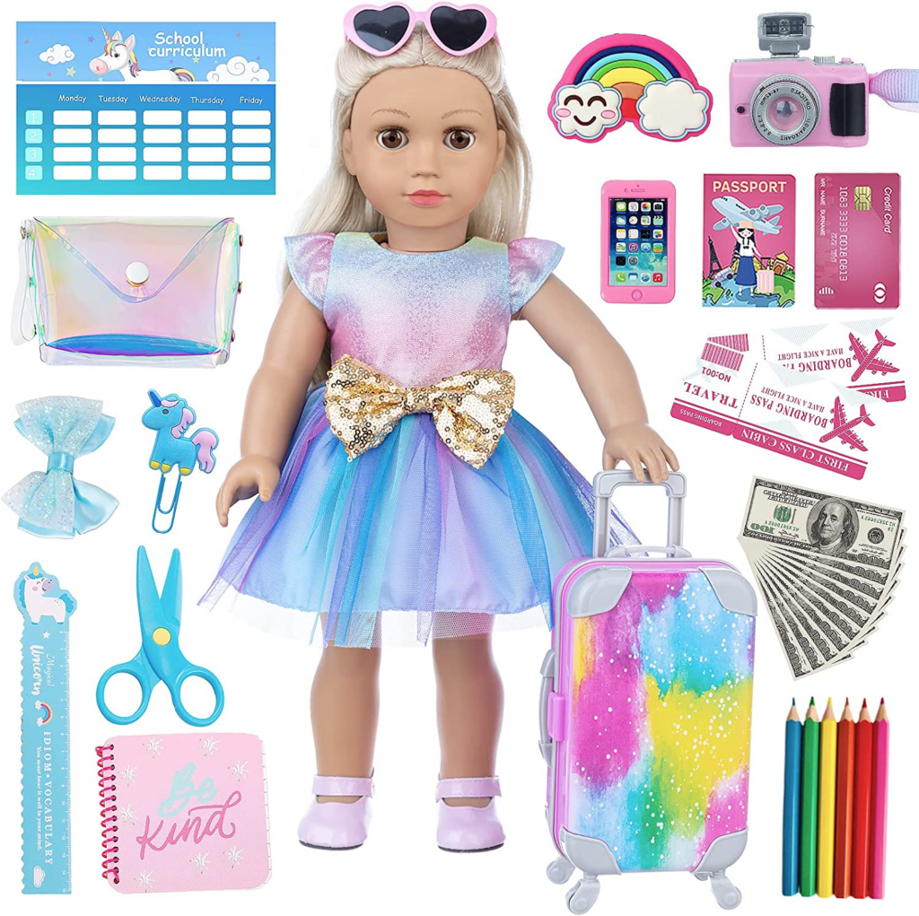 XFEYUE American Doll Clothes & Accessories Set