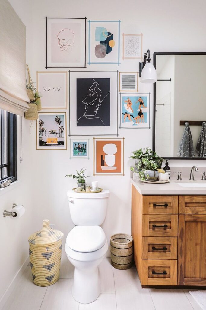 Bathroom Gallery Wall