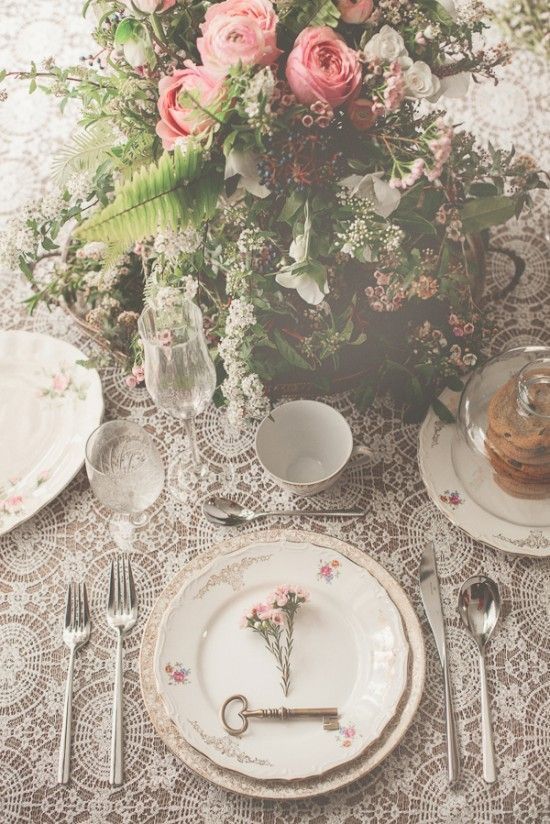 Cottagecore Lace Tablecloth