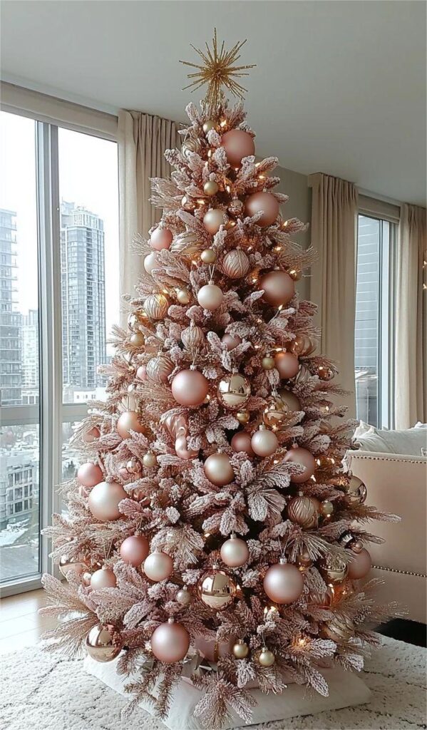 Pink theme Christmas tree