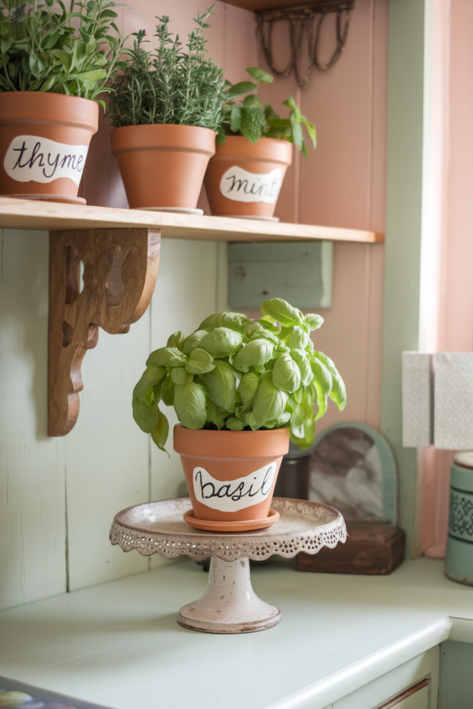 Herbs in Clay Pots