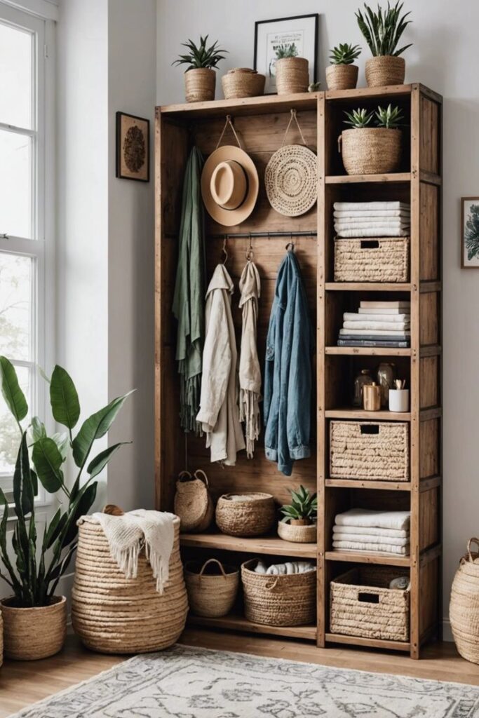 Boho Chic Storage Cupboard in Bedroom