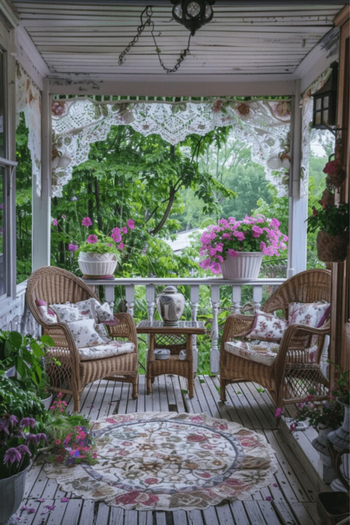 Willow Furniture in the Cottage Patio