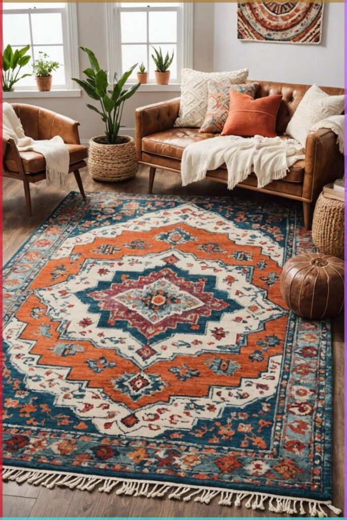 Woven Rug in the Livingroom