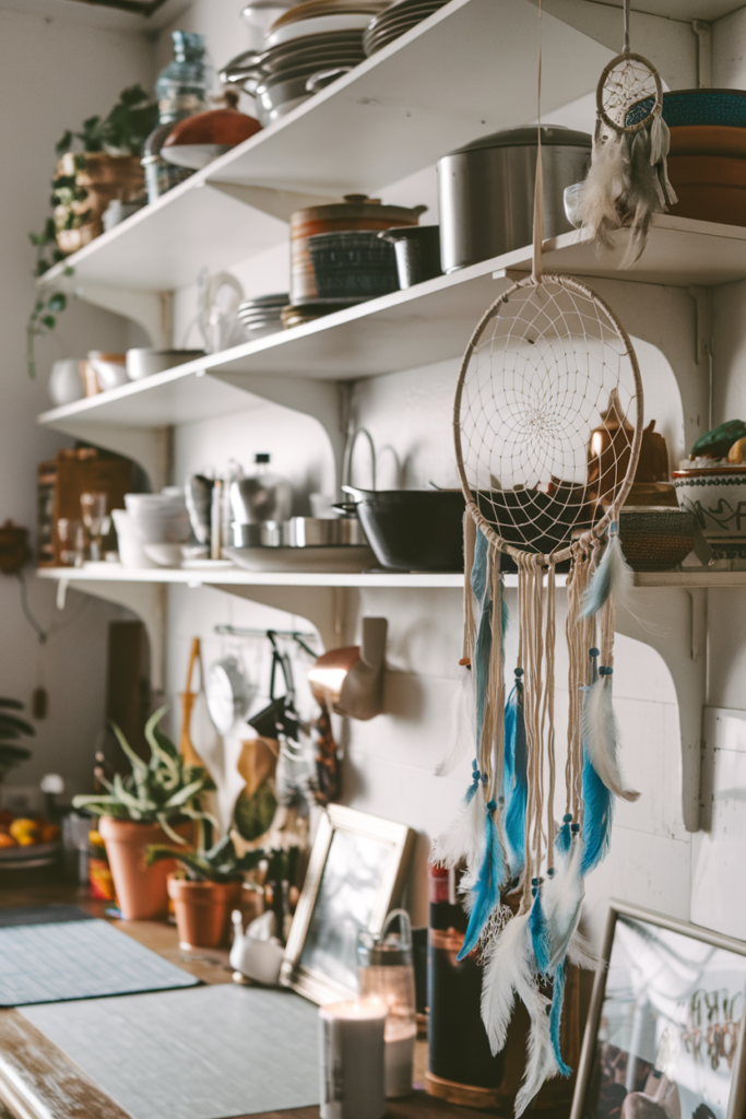 Kitchen Decorated with a Dreamcatcher