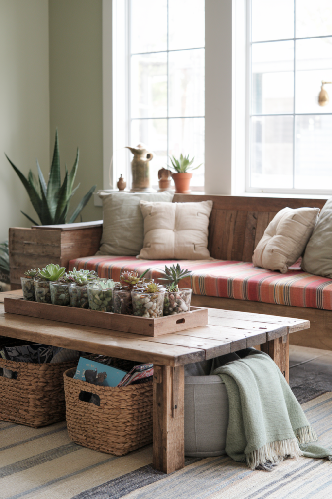 Living Room that designed using Sustainable Interior Design Concept 