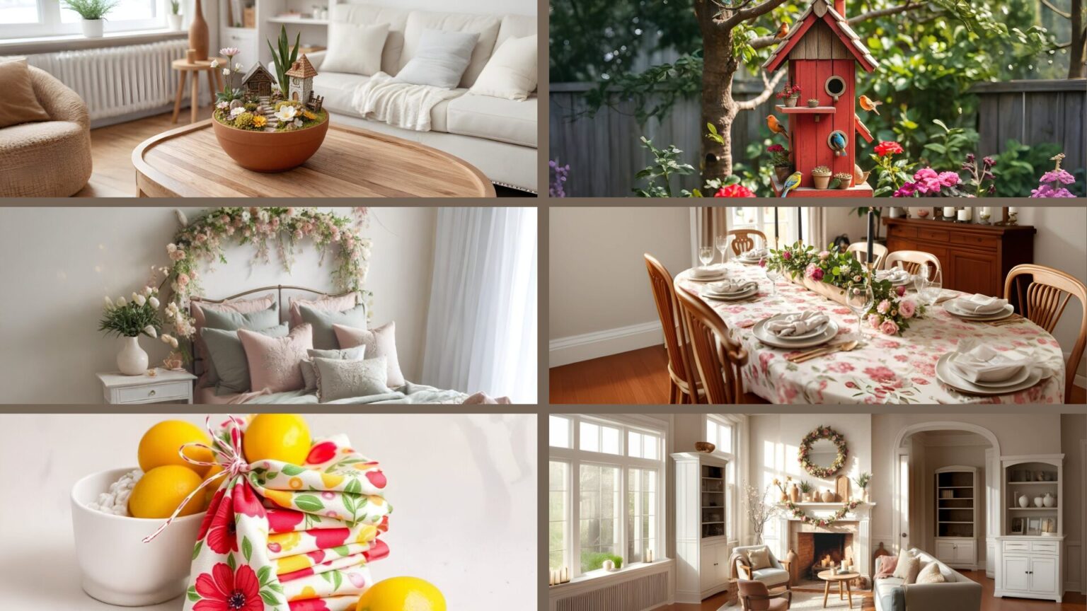 29 Best Spring Decorating Ideas for Each Room in Your Home - DollHouseWow