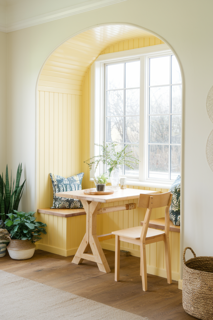 Butter Yellow Breakfast Nook