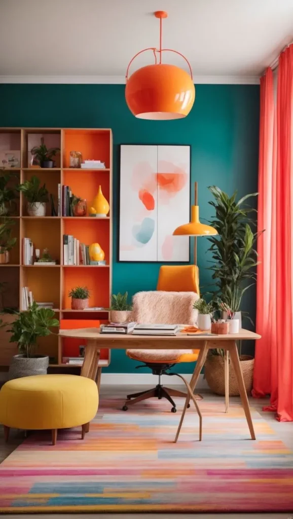 Colorful Home Office