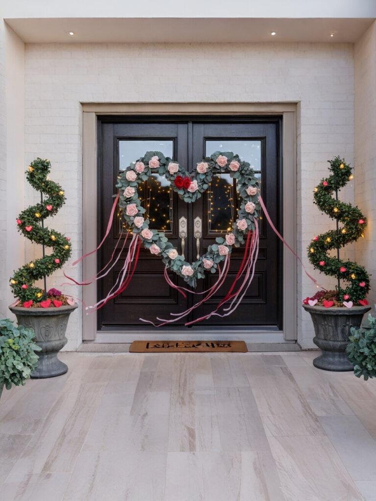 Valentine's Day Front Door Décor