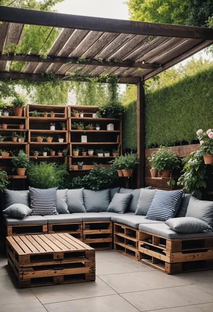 Eco Friendly Patio with Recycled Furniture