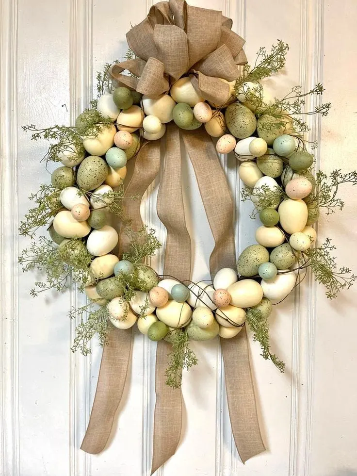 Modern Egg Wreath