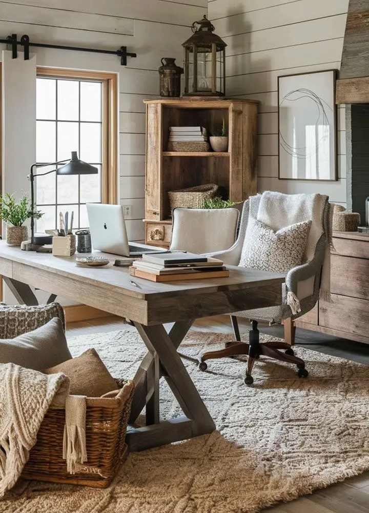 Rustic Farmhouse Home Office