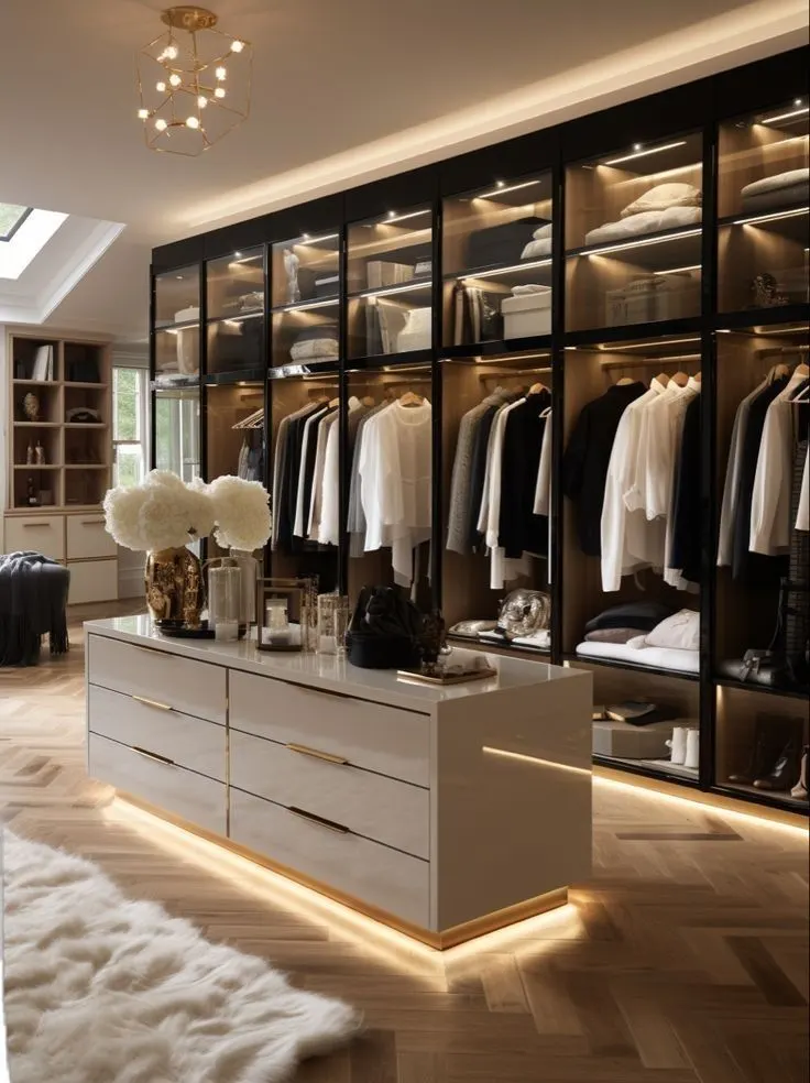 Floor-to-Ceiling Storage in walk in closet