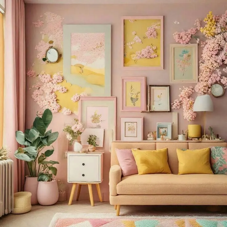 Pastel Gallery Wall