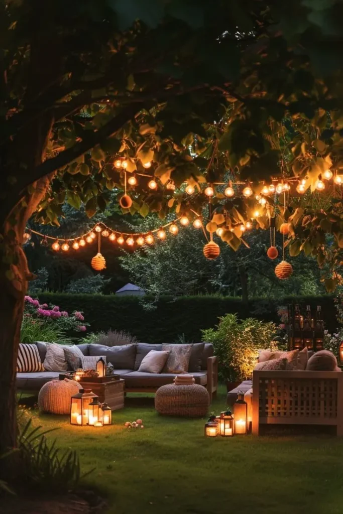 Outdoor Space Lighting for Spring