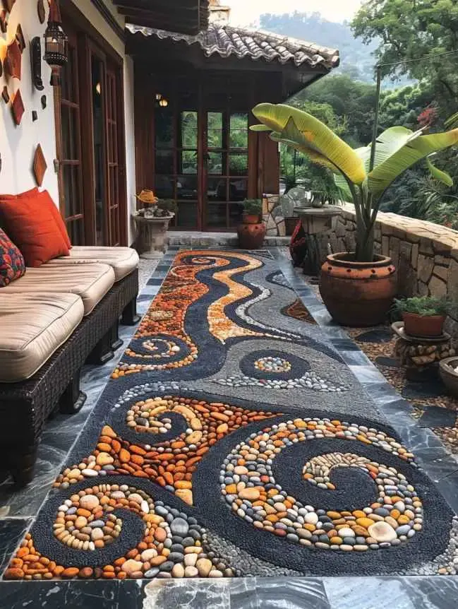 Artistic Mosaic Patio