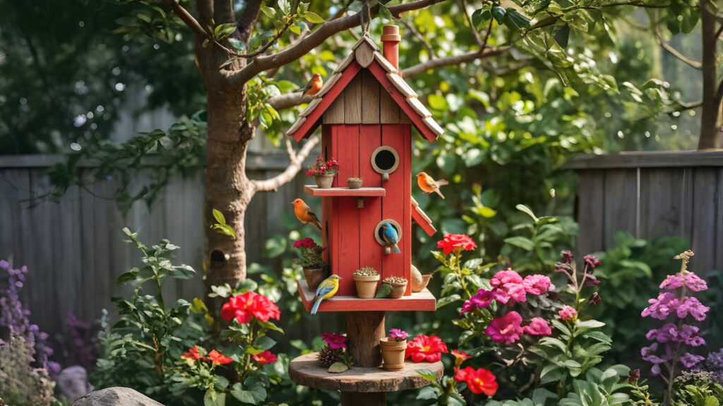 Spring themed Birdcage Decor