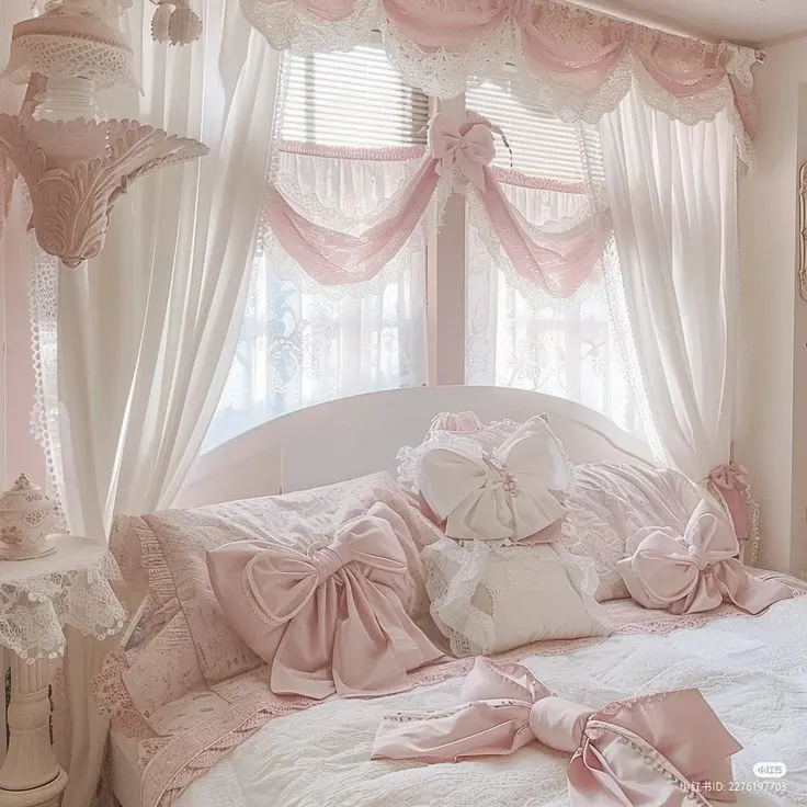 Ruffled Bedroom Curtain