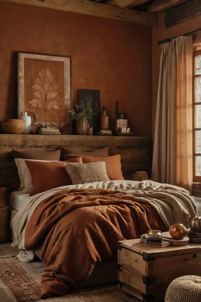 Rust Color Bedroom