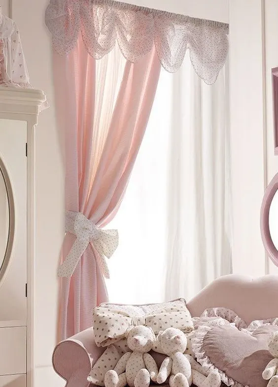 Pink Sheer Curtains