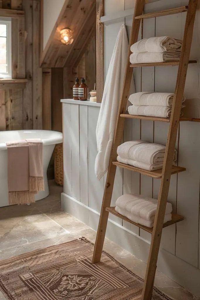 Bathroom Towel Ladder 