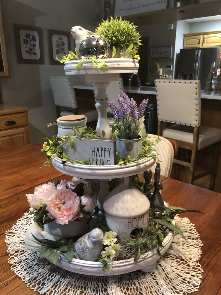 Spring them Tiered Tray Display