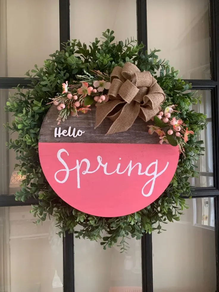 Spring Welcome Signboard