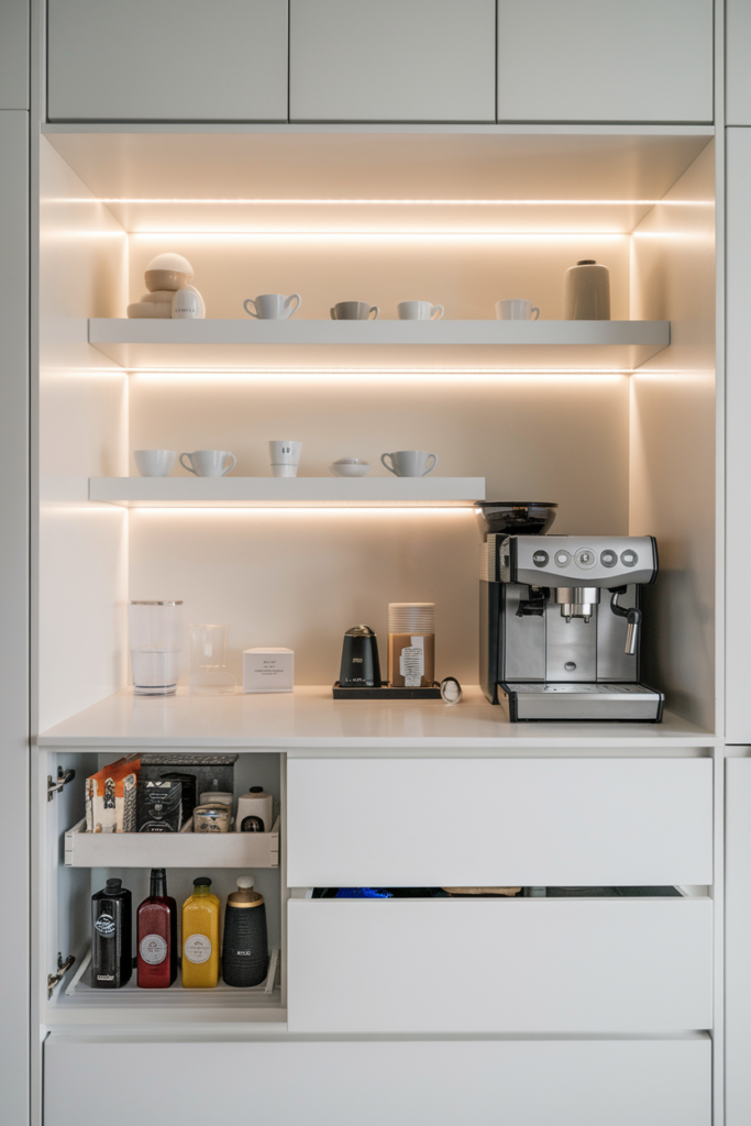 Modern Minimalist Home Coffee Station