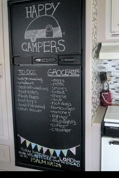 RV Camper Chalkboard Paint