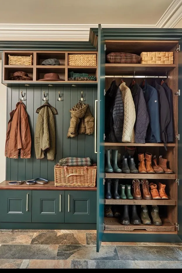 Closet Rods for Cloth Hanging in the Mudroom