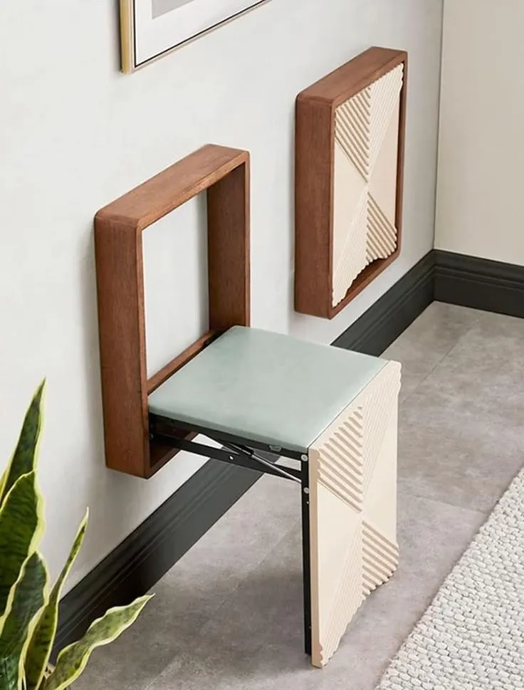 Foldable Seat for Mudroom