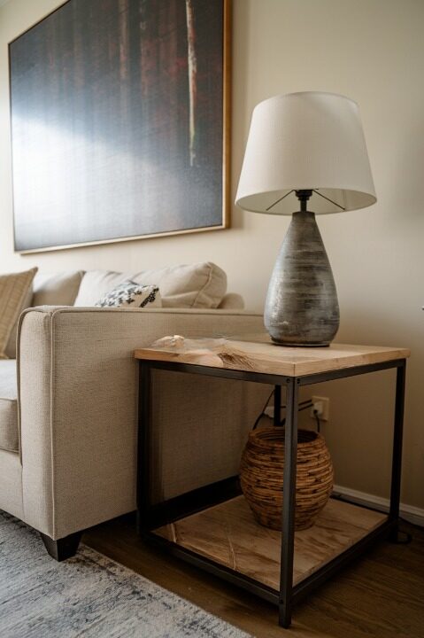 Table Lamp on the End table