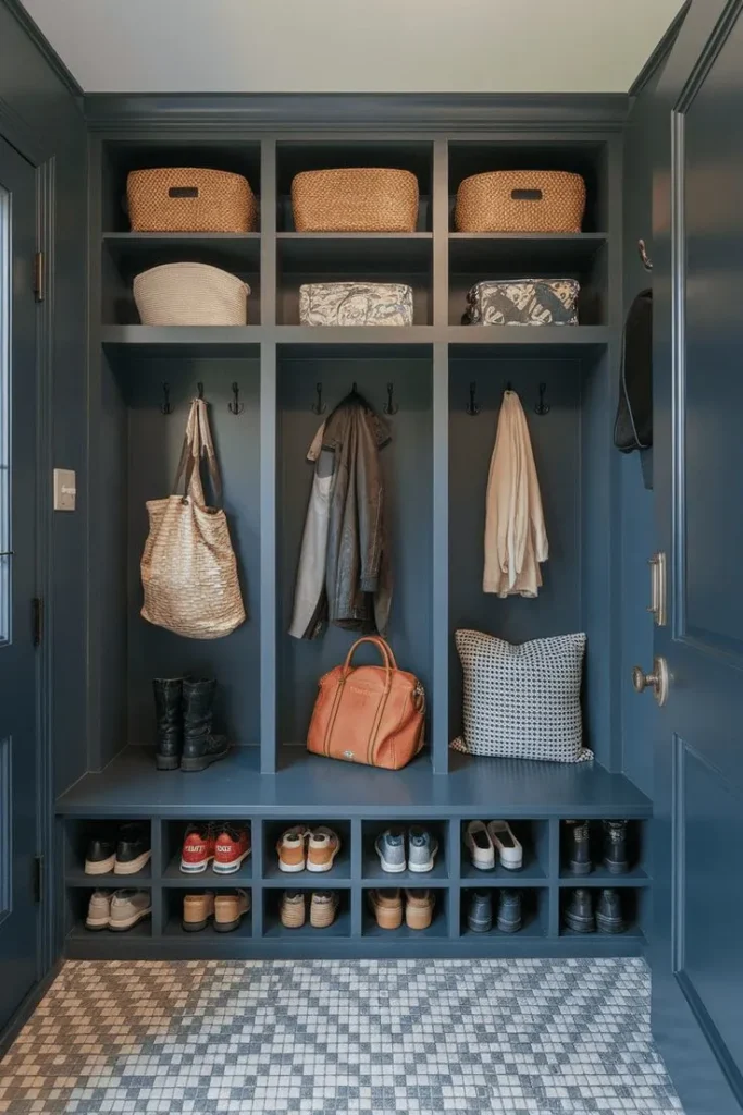 Mudroom Built-In Lockers