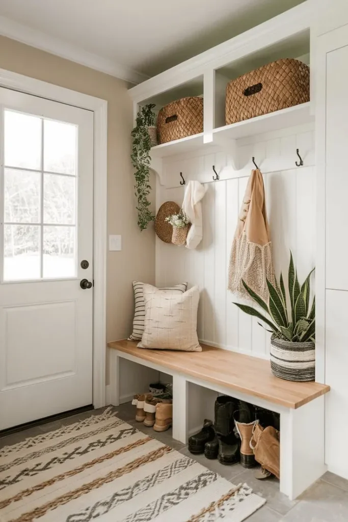 Well Organized Clutter Free Mudroom