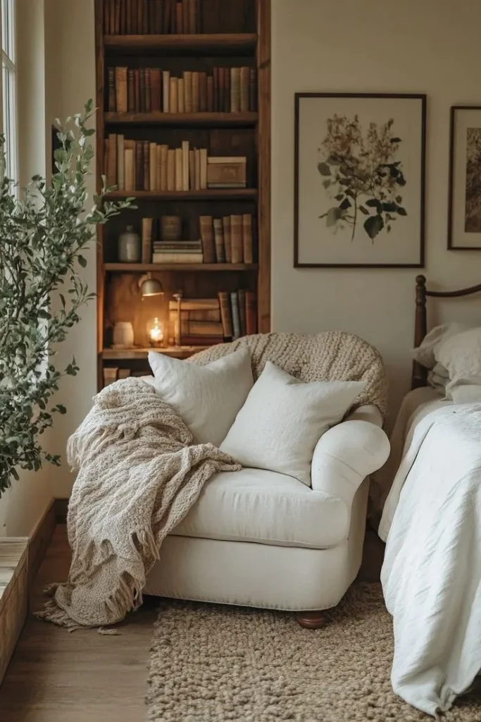 Reading Nook Setup in the guest Bedroom