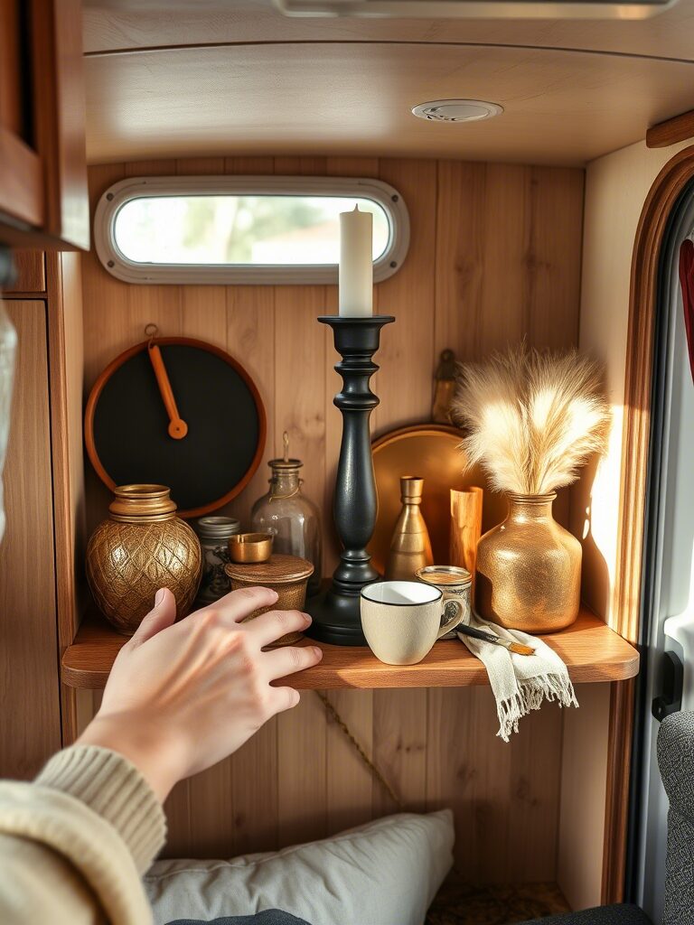 Collection of Thrifted Items For the Decoration of the RV Camper