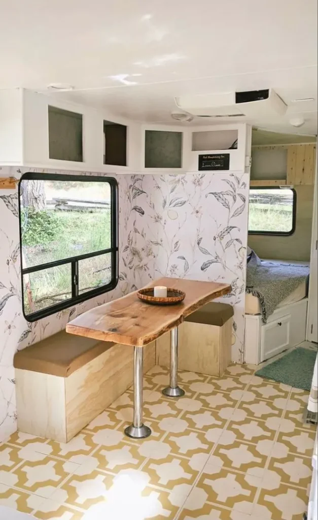 Sticker Wallpaper for Camper Dining Area