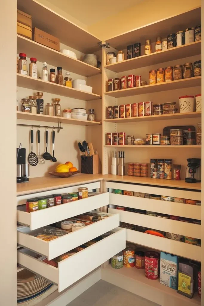 Clutter Free Walk in Pantry