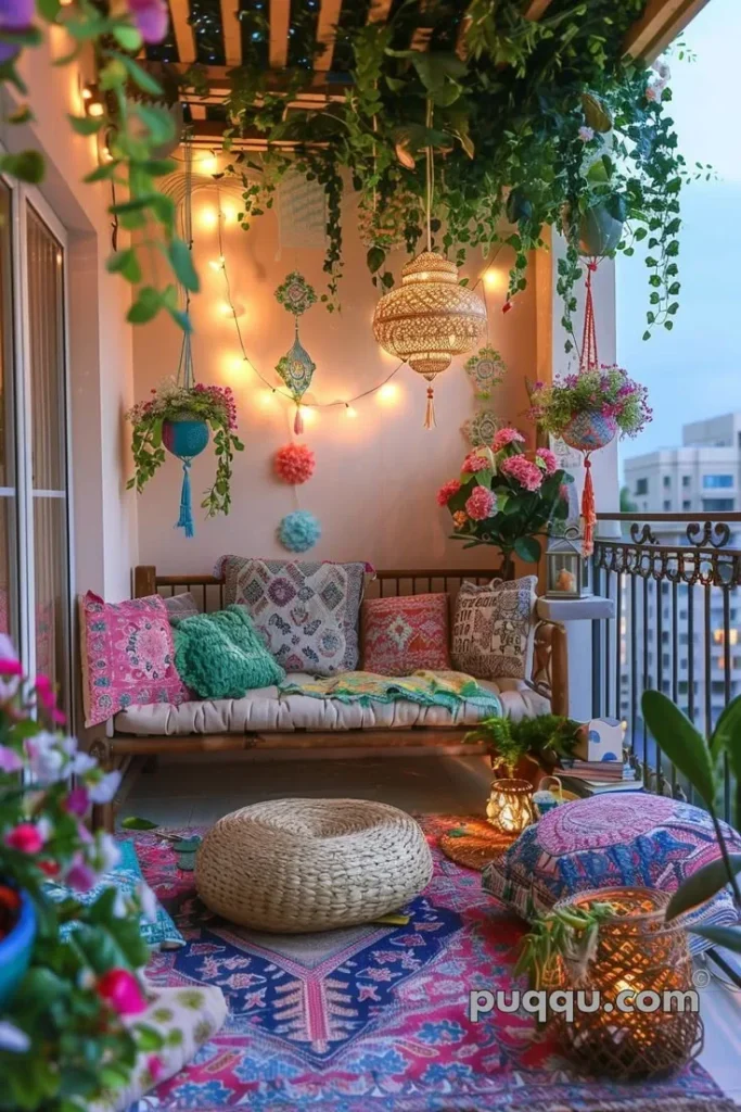 Colorful Small Balcony 