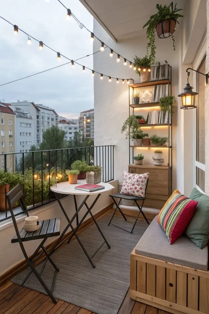 Corner Shelf for the Small Balcony