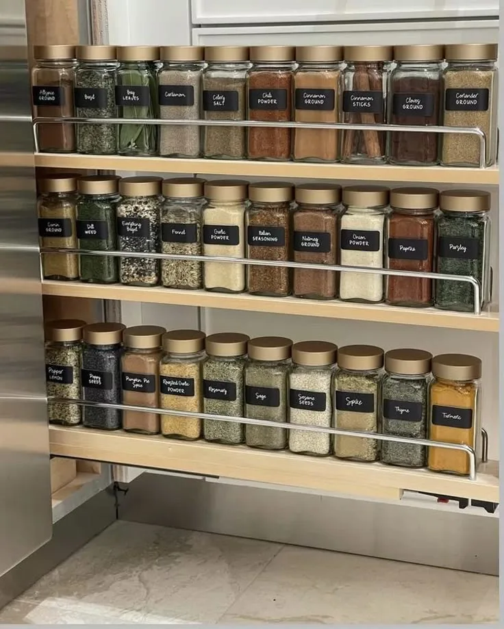 Walk in Pantry Spice Organizing System