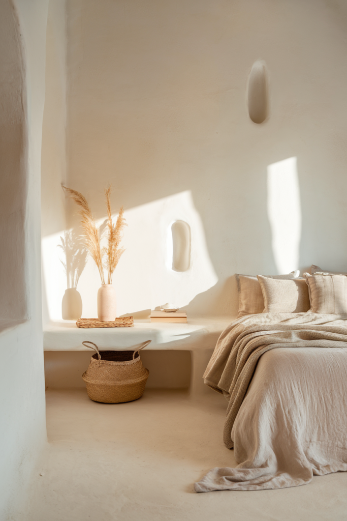 Boho Chic Style Bedroom with a Neutral Color Palette