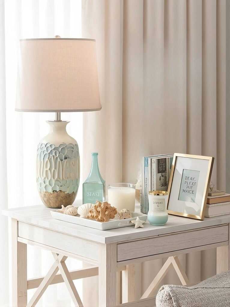 Light Color Coastal Lampshade for Summer Season