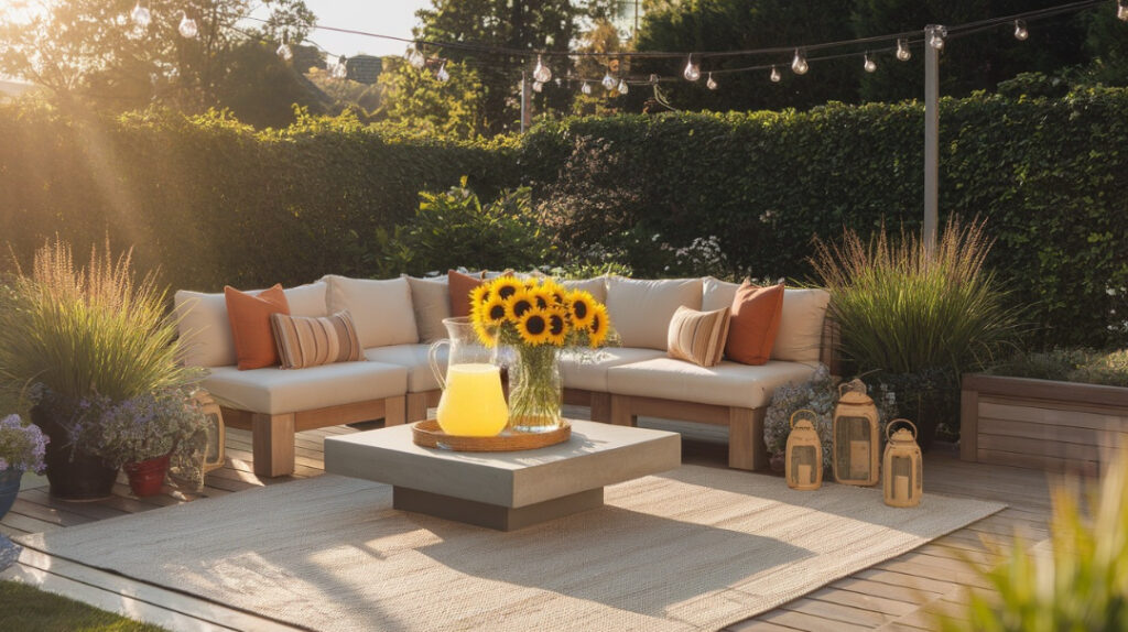 Backyard Patio Summer Lounge Area