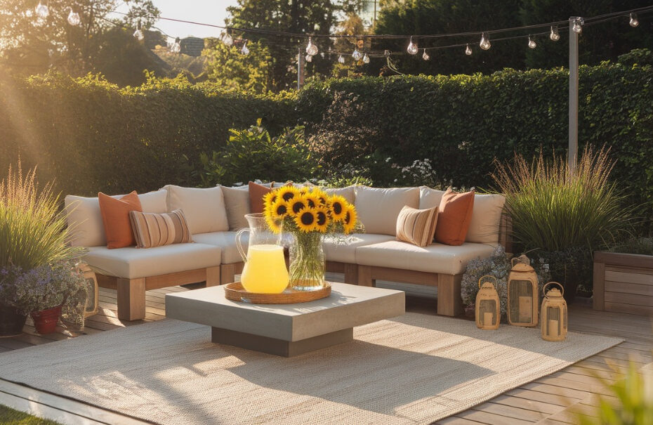 Backyard Patio Summer Lounge Area