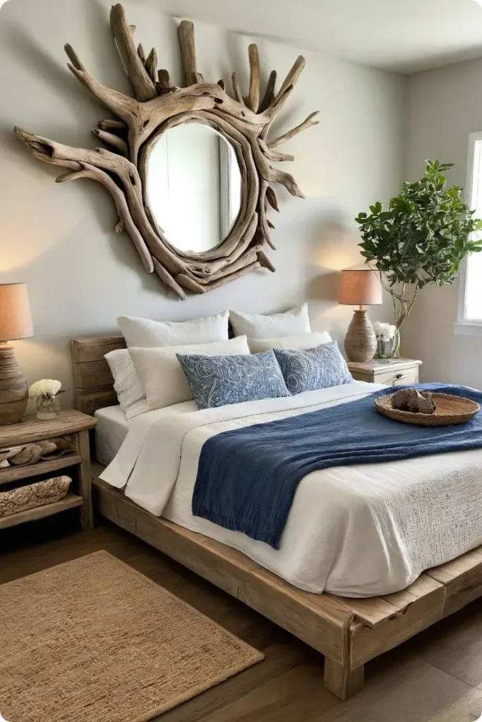 DIY Driftwood Décor for Boho Bedroom Summer Season