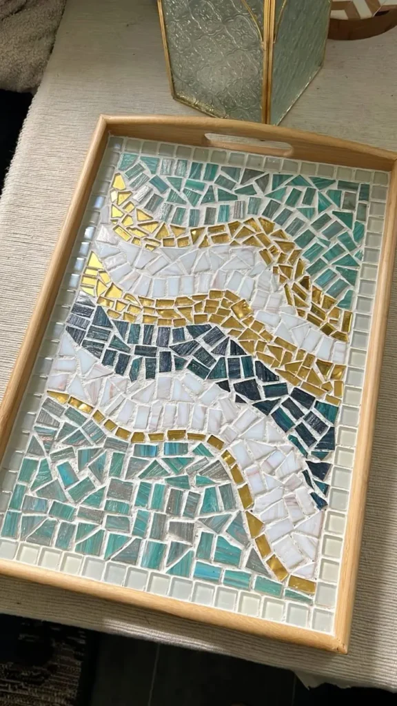 Glass Mosaic Tray