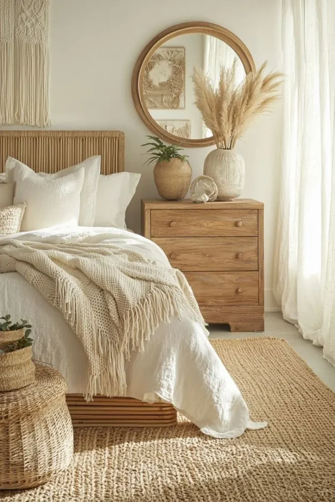 Lightwood Furniture for Boho Bedroom