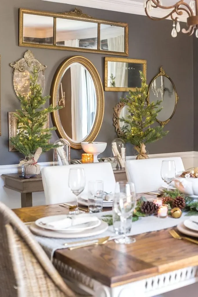 Mirror Wall in the Dining Room